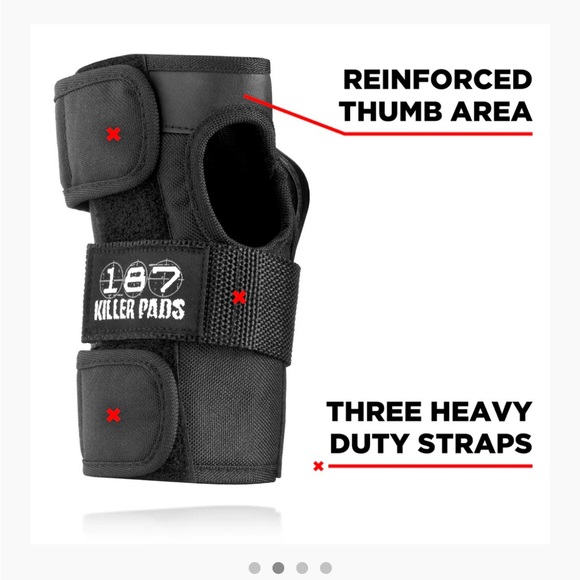 187 Killer Pads wrist guards for skateboarding/inline skating. BNIB size Medium - Picture 2 of 3